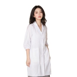 【Design white long-sleeved lab coat】|HKU Medical School|Student Lab Coat|Single chest pocket|Full button placket|Elastic cuff design|Lab Coat Wholesale NU105 【Design white long-sleeved lab coat】|HKU Medical School|Student Lab Coat|Single chest pocket|Full button placket|Elastic cuff design|Lab Coat Wholesale NU105